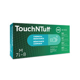 4700. GUANTES NITRILO VERDE TOUCH-N-TUFF NO ESTERIL PAQUETE C/100 PIEZAS - TOUCHNTUFF