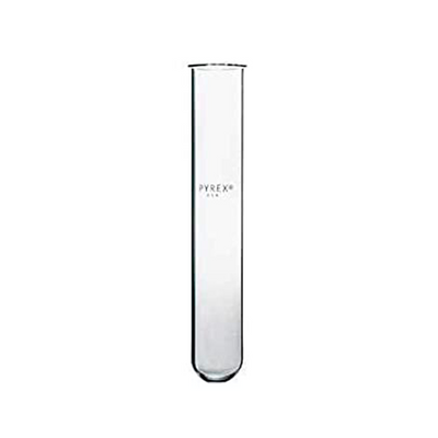2806. TUBO DE ENSAYE DE VIDRIO 10X75MM REUSABLE C/LABIO PAQUETE C/50 PIEZAS PYREX