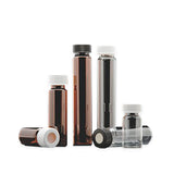 10963. VIAL VIDRIO AMBAR 20ML C/TAPA DE POLIPROPILENO BLANCO ABIERTO 24-414MM Y SEPTA SILICON/PTFE - FINNERAN