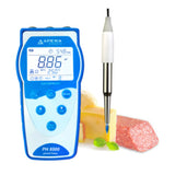 25995. KIT DE MEDIDOR DE PH PORTATIL P/ALIMENTOS EQUIPADO C/ELECTRODO DE PH DE LANZA C/CUERPO DE TITANIO LABSEN 753, GRADO ALIMENTICIO MOD. PH8500-SS APERA