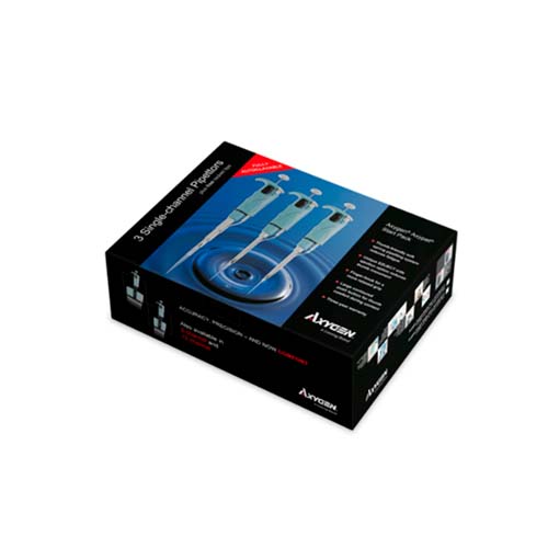 50866. KIT DE INICIO AXYPET, INCLUYE MICROPIPETAS MONOCANAL AP-10, AP-100, AP-1000 Y GRADILLAS - AXYGEN