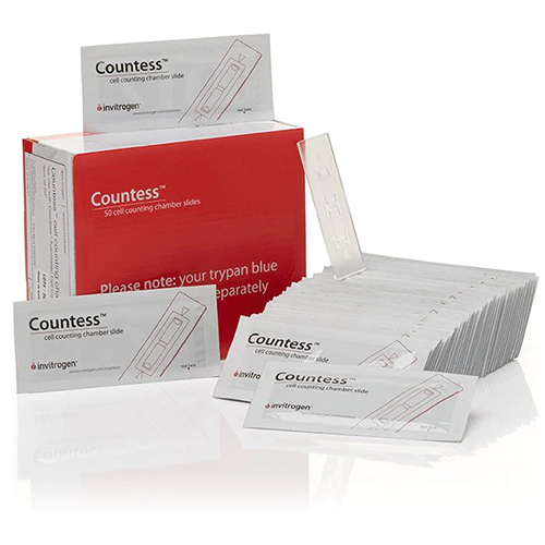 53480. PORTAOBJETOS 75X25MM C/CAMARA DE RECUENTO CELULAR COUNTESS C/50 - INVITROGEN