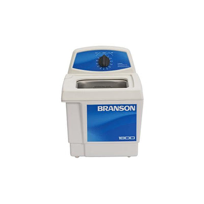 55926. BAÑO ULTRASONICO ANALOGO 1.9LT (0.5GAL) MOD. M1800 C/TEMPORIZADOR MECANICO 60 MINUTOS Y TAPA 120V BRANSON