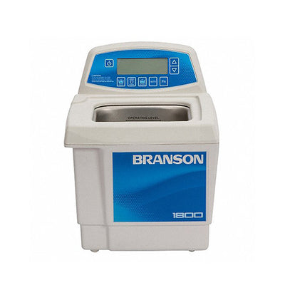 55924. BAÑO ULTRASONICO DIGITAL 1.9LT (0.5GAL) MOD. CPX1800H C/CALENTAMIENTO, TEMPORIZADOR DIGITAL 90 MINUTOS, DESGASIFICADOR, MONITOR DE TEMPERATURA Y CONTROL DE ALTA/BAJA POTENCIA Y TAPA 120V BRANSON
