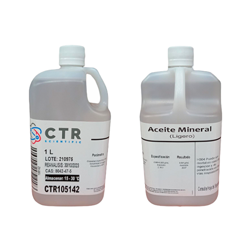 50898. ACEITE MINERAL (LIGERO) PLASTICO 1LT - CTR