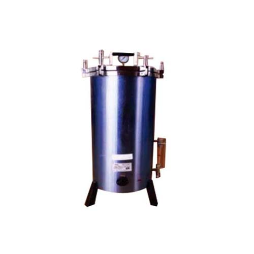 20245. AUTOCLAVE VERTICAL DE ACERO INOXIDABLE 30 X 60CM ELECTRICO DE 3 CALORES C/CANASTILLA DE ACERO INOXIDABLE Y TAPA DE BRONCE CROMADA - AESA