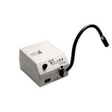2576. SISTEMA DE ILUMINACION P/MICROSCOPIO FIBER-LITE C/LAMPARA DE HALOGENO DE CUARZO 150W, 1 CABLE DE FIBRA OPTICA DE CUELLO DE GANSO, CAPACIDAD 40000HR, 200W, 50-60HZ 115V, MI-150 DOLAN-JENNER