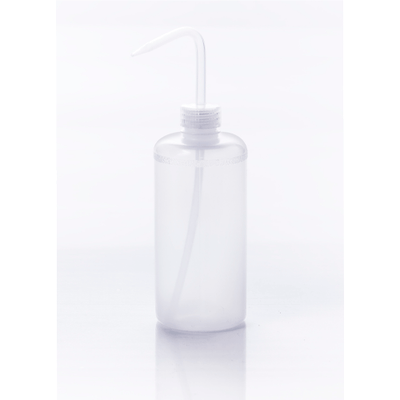 26051. PIZETA (FRASCO LAVADOR) 500ML BOCA ANGOSTA SALIDA SUPERIOR C/TAPA NATURAL, LDPE PAQUETE C/2 PIEZAS BEL-ART