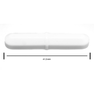 5104. BARRA MAGNETICA OCTAGONAL DE TEFLON 8 X 41.3MM BLANCA - BEL-ART