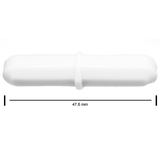 5105. BARRA MAGNETICA OCTAGONAL DE TEFLON 9.5 X 47.6MM BLANCA - BEL-ART