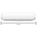 5109. BARRA MAGNETICA OCTAGONAL DE TEFLON 9.5 X 38.1MM BLANCA - BEL-ART