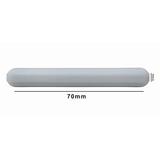 5153. BARRA MAGNETICA POLIGONO DE TEFLON 10 X 70MM BLANCA SIN ANILLO - BEL-ART