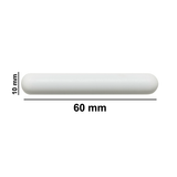 5158. BARRA MAGNETICA POLIGONO DE TEFLON 10 X 60MM PLANA BLANCA - BEL-ART