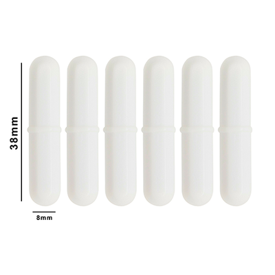 6104. BARRA MAGNETICA OCTAGONAL DE TEFLON 8 X 38MM BLANCA - BEL-ART