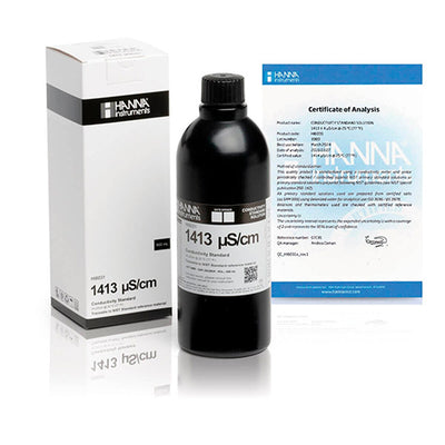 54840. STD DE CONDUCTIVIDAD 1413US/CM 500ML - HANNA