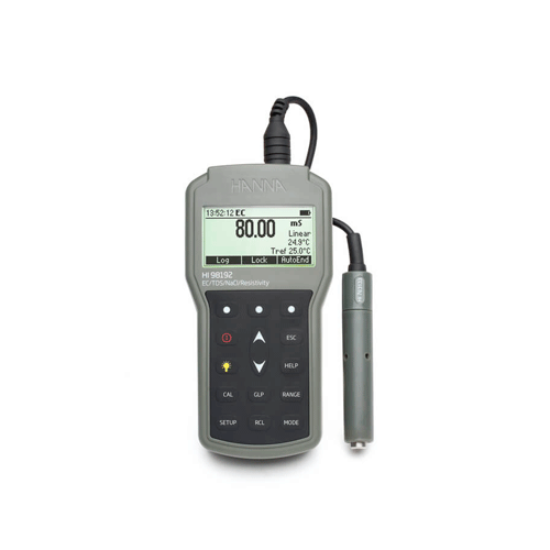 55185. MEDIDOR MULTIPARAMETRICO PORTATIL CONDUCTIVIDAD/TDS/RESISTIVIDAD/SALINIDAD PROFESIONAL IMPERMEABLE HANNA