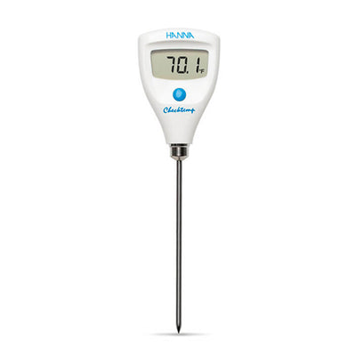 54837. TERMOMETRO DIGITAL CHECKTEMP -50/+150°C, -58/302°F DE BOLSILLO C/SONDA DE PENETERACION DE ACERO INOXIDABLE - HANNA
