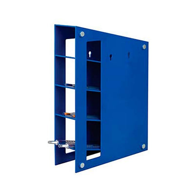 13532.SOPORTE DE PLASTICO ABS AZUL MAGNETIZADO P/PIPETAS DE VIDRIO Y PLASTICO - HEATHROW