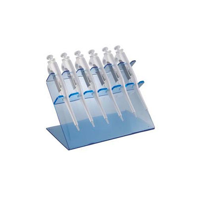 13519.SOPORTE DE ACRILICO AZUL P/6 MICROPIPETAS - HEATHROW