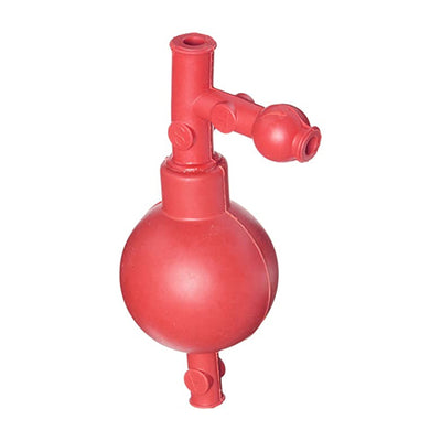 50202. BULBO SUCCIONADOR 3 VIAS HULE ROJO - HEATHROW