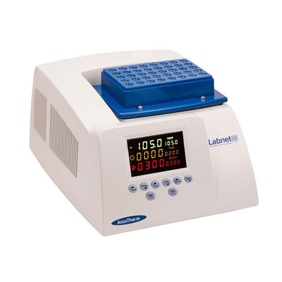 392. INCUBADORA C/AGITACION 0/105°C, 300-1500RPM P/MICROTUBOS ACCUTHERM C/TIMER 120V MOD. I-4001-HCS LABNET