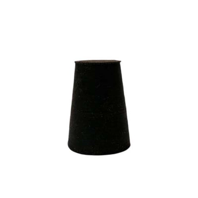 14552. TAPON DE HULE NEGRO # 1 SOLIDOS 17X14X25MM PAQUETE C/50 PIEZAS - ART MOLD