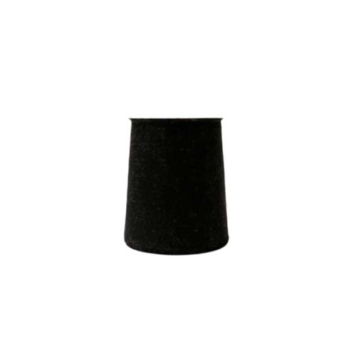 14559. TAPON DE HULE NEGRO # 2 SOLIDOS 20X16X25MM PAQUETE C/50 PIEZAS - ART MOLD