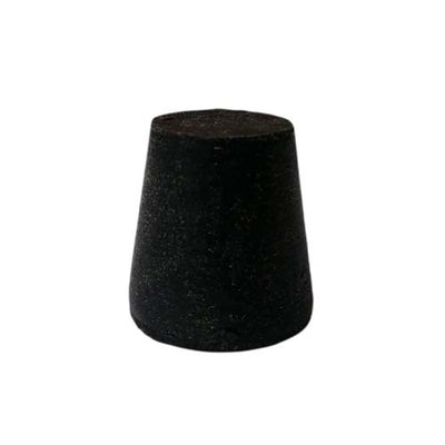14560. TAPON DE HULE NEGRO # 3 SOLIDOS 23X18X17MM PAQUETE C/30 PIEZAS - ART MOLD
