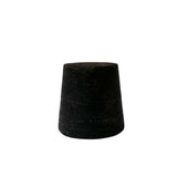 14561. TAPON DE HULE NEGRO # 4 SOLIDOS 24X20X25MM PAQUETE C/30 PIEZAS - ART MOLD