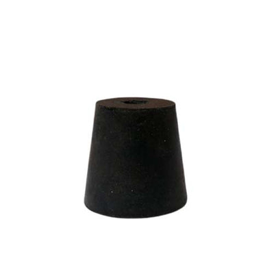 14569. TAPON DE HULE NEGRO # 800 KJELDAHL PAQUETE C/5 PIEZAS - ART MOLD