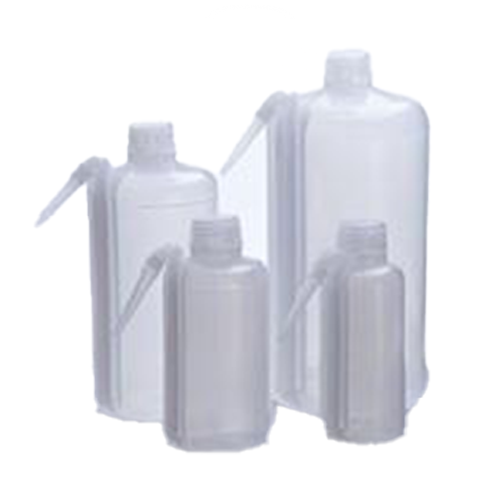 50380. PIZETA (FRASCO LAVADOR) 250ML BOCA ANGOSTA SALIDA LATERAL C/TAPA NATURAL DE POLIETILENO - MEGALAB