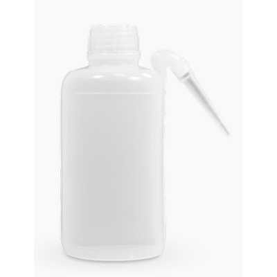 5680. PIZETA (FRASCO LAVADOR) 500ML BOCA ANGOSTA SALIDA LATERAL C/TAPA NATURAL DE POLIETILENO PAQUETE C/2 PIEZAS - MEGALAB