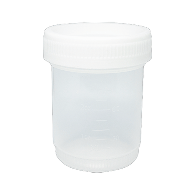 50019. VASO RECOLECTOR ESTERIL PREMIUM C/50 PLASTIC WORLD