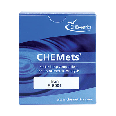 9706. HIERRO TOTAL Y SOLUBLE REPUESTO P/K-6010 0-1 & 1-10PPM - CHEMETRICS