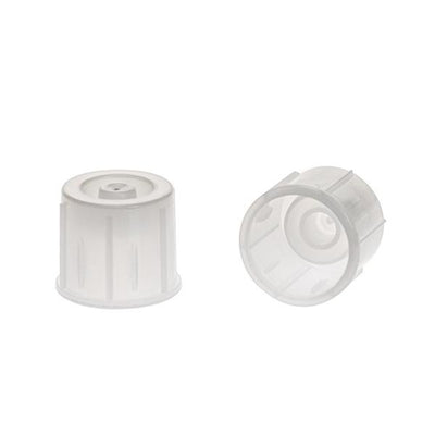 2187. TAPA DE POLIETILENO 12MM 2 POSICIONES P/TUBOS POLIPROPILENO NATURAL - SIMPORT