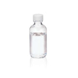17488. FRASCO VIDRIO CLARO 60ML (2OZ) BOCA ANGOSTA C/TAPON DE ROSCA DE POLIPROPILENO BLANCO Y REVESTIMIENTO DE PVC PAQUETE C/5 PIEZAS - WHEATON