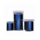 17437. FRASCO VIDRIO CLARO 1LT BOCA ANCHA TIPO III C/TAPA DE POLIPROPILENO BLANCA Y REVESTIMIENTO DE POLIVINILO - WHEATON
