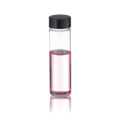 17736. VIAL VIDRIO CLARO 40ML, 28X98MM C/TAPON FENOLICO NEGRO Y REVESTIMIENTO DE TEFLON 24-400 CAJA C/72 PIEZAS - WHEATON