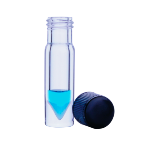 17729. VIAL VIDRIO CLARO 2ML, 17X61MM C/TAPON FENOLICO NEGRO Y REVESTIMIENTO DE CAUCHO/TEFLON CAJA C/12 PIEZAS - WHEATON