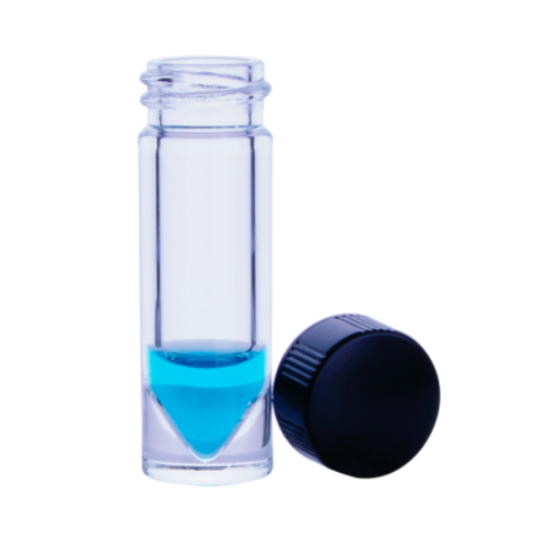 17745. VIAL VIDRIO CLARO 5ML, 20X65MM GRADUADO C/TAPON FENOLICO NEGRO Y REVESTIMIENTO DE TEFLON/SILICON CAJA C/12 PIEZAS - WHEATON