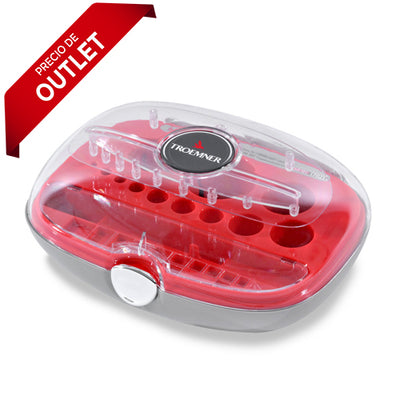 5342. CAJA DE POLICARBONATO P/JUEGO DE PESAS DE PRECISION ANALITICA 500G-1MG, WSCA-5001 TROEMNER