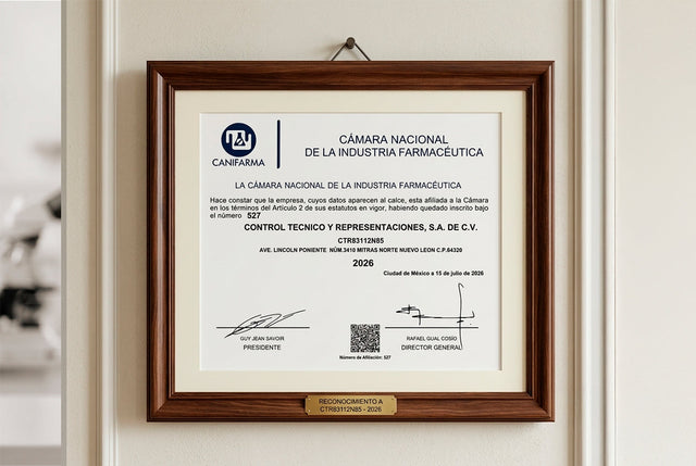 CTR Scientific, afiliada a la Cámara Nacional de la Industria Farmacéutica (CANIFARMA)