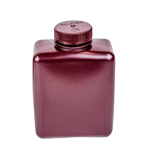 1651. FRASCO POLIETILENO ALTA DENSIDAD 1LT RECTANGULAR AMBAR - NALGENE