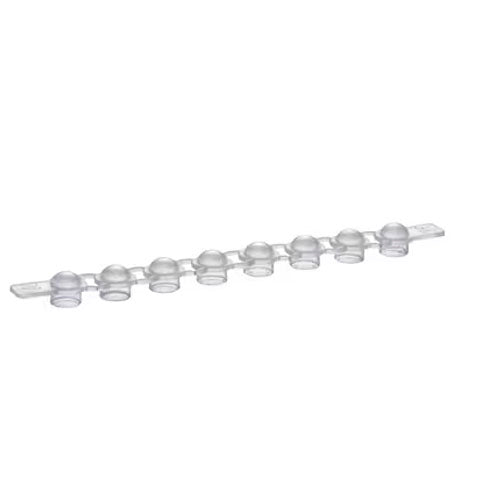 22500. TAPA PCR CLEAN INCOLORO EN TIRA DE 12, PAQUETE C/10 TIRAS C/12 PIEZAS EPPENDORF