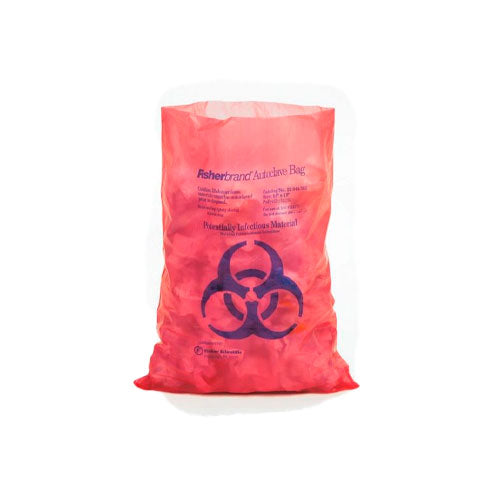 52513. BOLSA DE POLIPROPILENO ROJA P/RESIDUOS BIOLOGICOS (BIOHAZARD) 122X94CM, GROSOR 2mil C/100 - FISHERBRAND