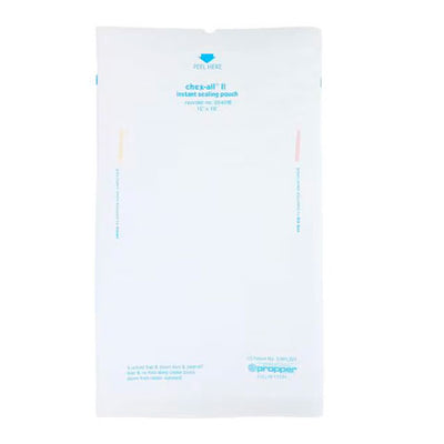 51421. BOLSA DE ESTERILIZACION CHEX-ALL II, DE SELLADO INSTANTANEO 30.5X45.7CM (12X18PULG) VAPOR O ACEITE PAQUETE C/125 PIEZAS - PROPPER