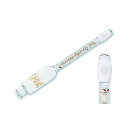 22855. BUTIROMETRO P/CREMA ROEDER 0-40% P/5GR DE NATA C/2 ABERTURAS SIN ACCESORIOS GERBER