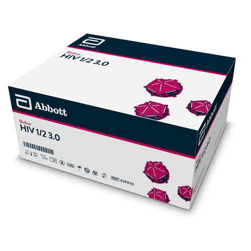 50493. KIT DE PRUEBA RAPIDA P/DIAGNOSTICO DE VIH (HIV) TIPO 1/2,  3A GENERACION REGISTRO SANITARIO 0844R2012 SSA BIOLINE