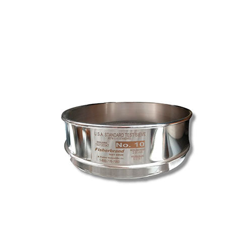 22365. TAMIZ (CEDAZO) 8PULG MARCO Y MALLA DE ACERO INOXIDABLE #9, US STANDARD #10 FISHERBRAND