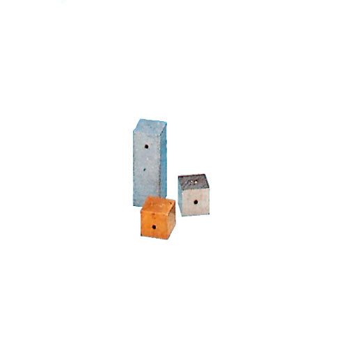 31473. CUERPOS METALICOS DE HIERRO, LATON Y ALUMINIO, MARCADOS C/SIMBOLOS QUIMICOS, JUEGO DE 3 PIEZAS PHYWE